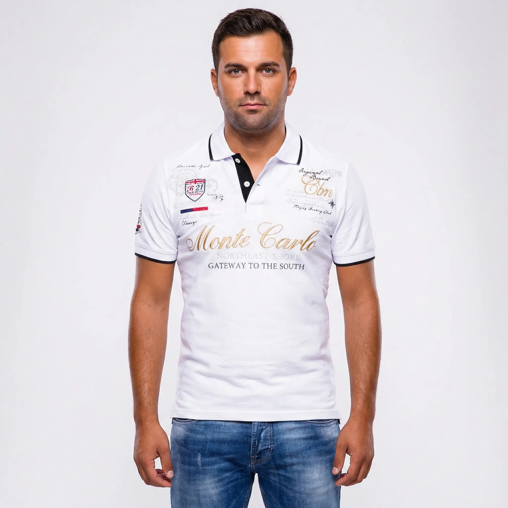 Sportief-elegant poloshirt met kraag