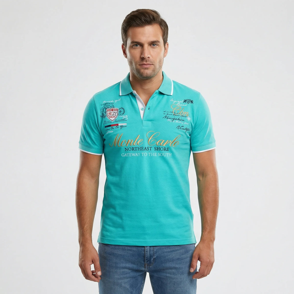 Sportief-elegant poloshirt met kraag