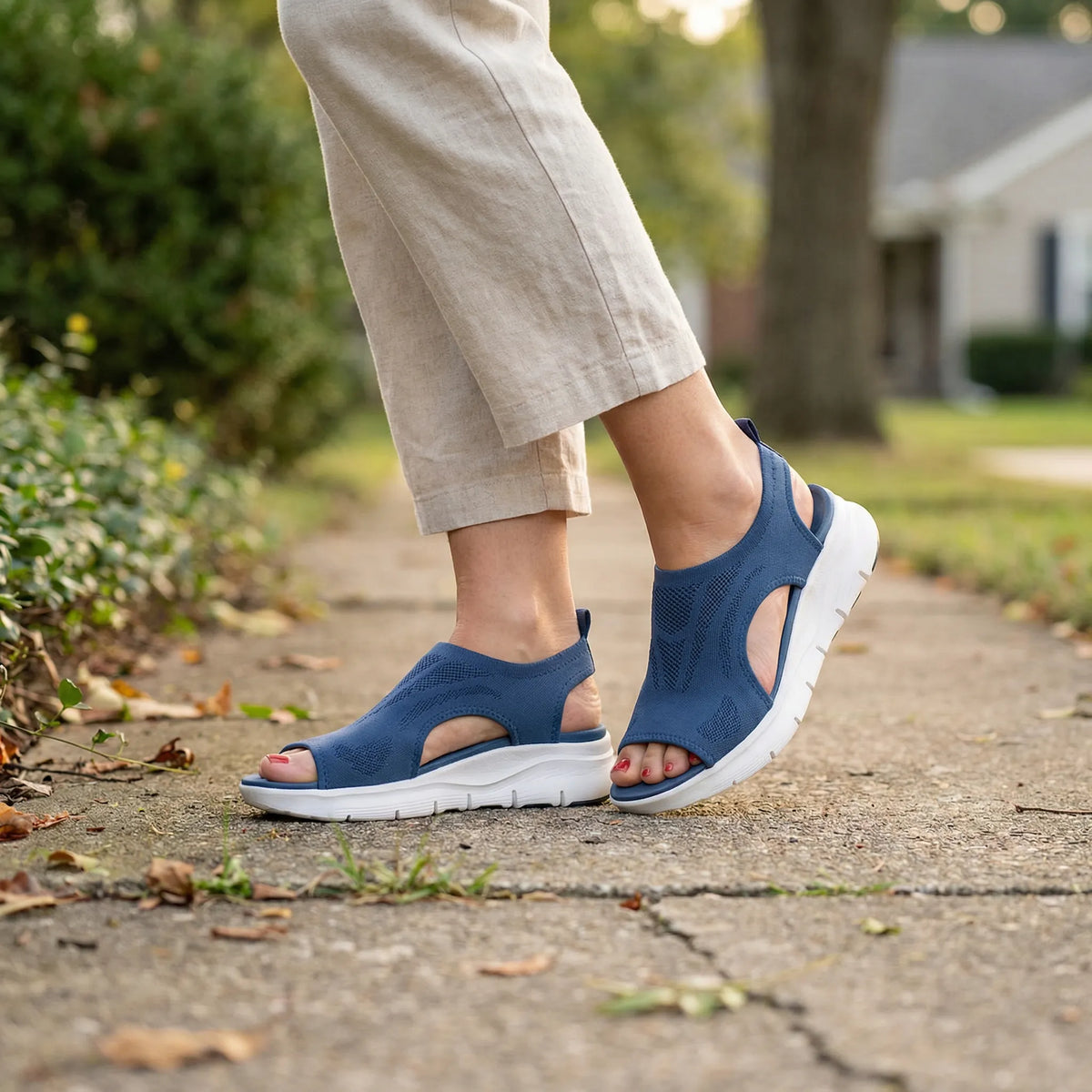 Sportief-elegante zomersandaal voor dames