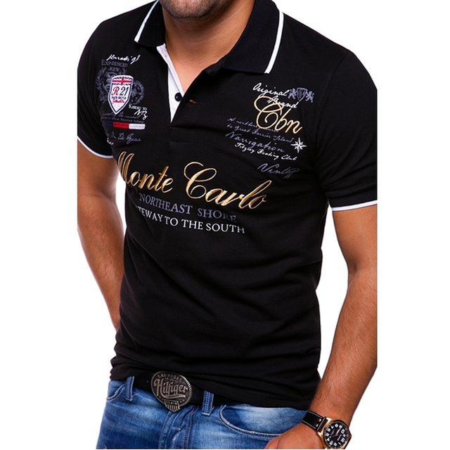 Sportief-elegante polo met kraag
