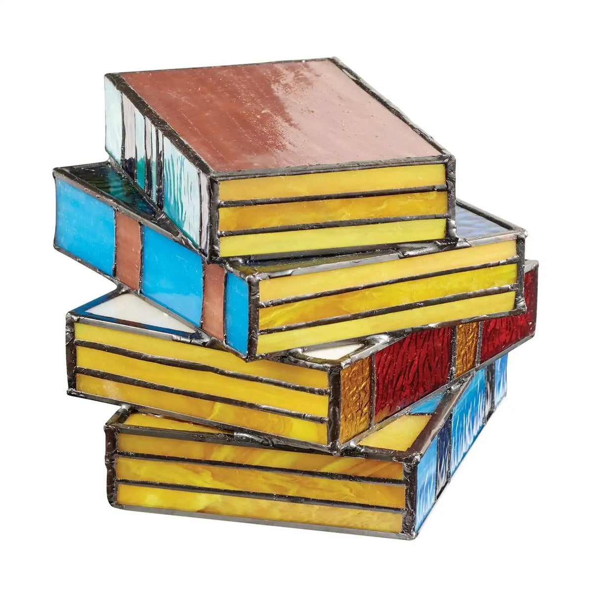 Kunstzinnige gekleurde boekenlamp