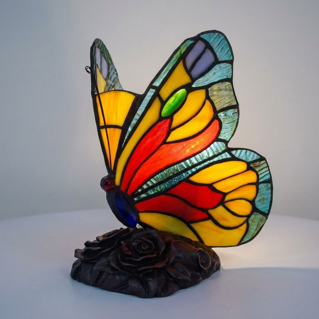 Lamp in glas-in-loodstijl