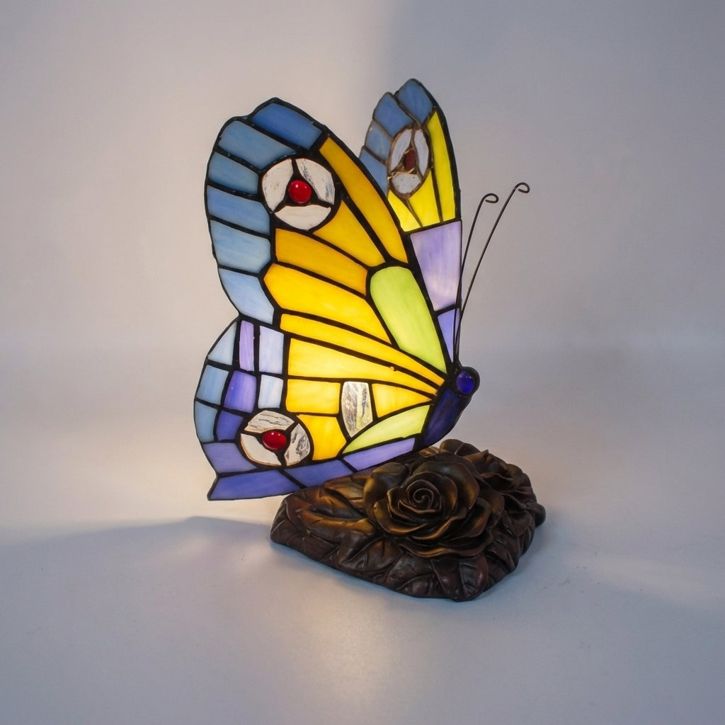 Lamp in glas-in-loodstijl