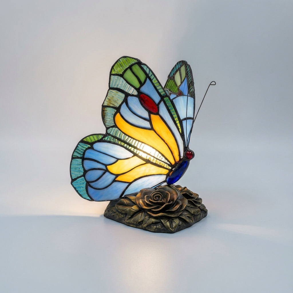 Lamp in glas-in-loodstijl