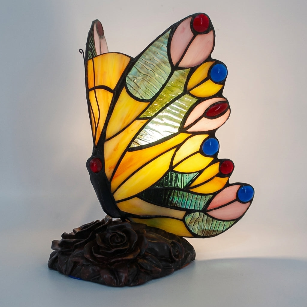 Lamp in glas-in-loodstijl