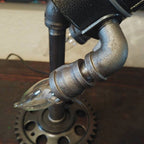 Steampunk-raketten-tafellamp