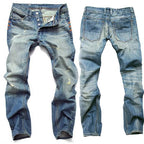 Rechte herenjeans met verweerde details