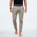 Gestreepte chino broek