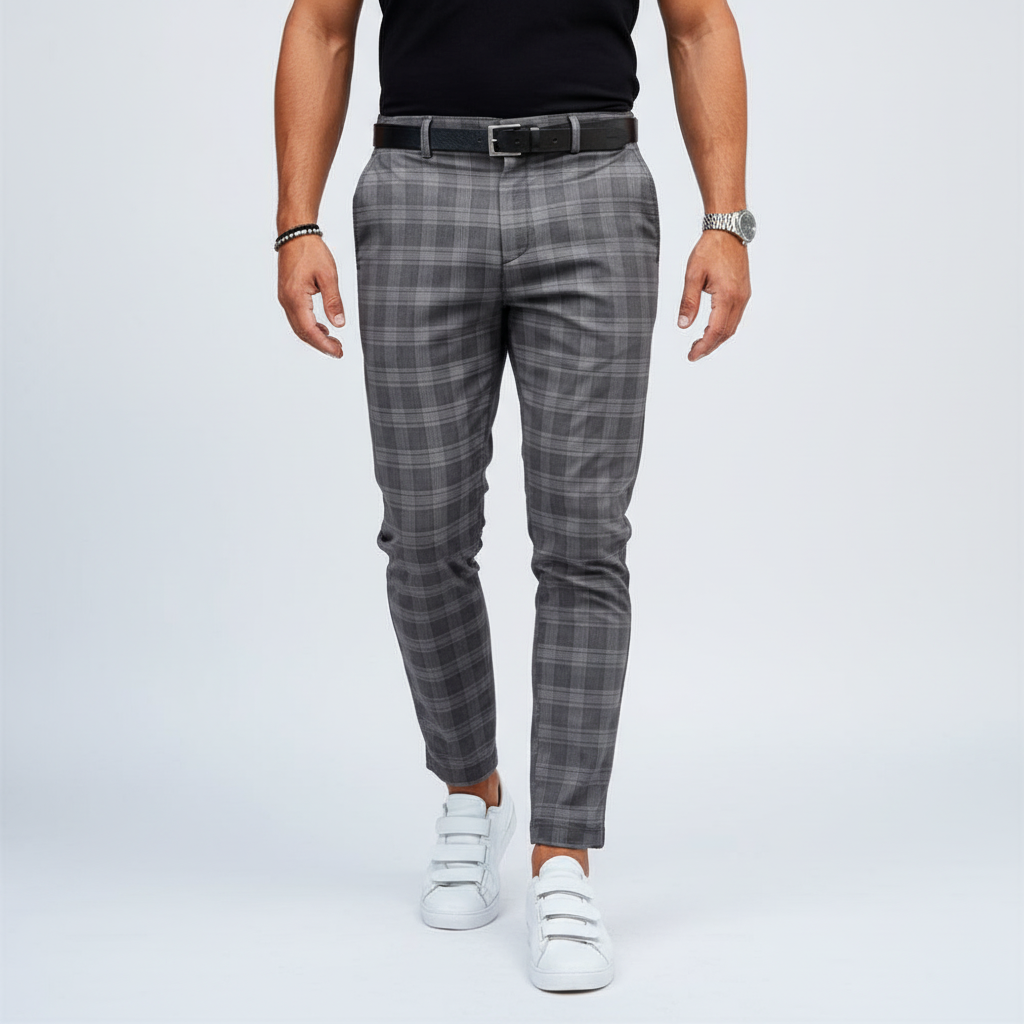 Gestreepte chino broek — afbeelding 14