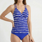 Gestreepte tankini-set