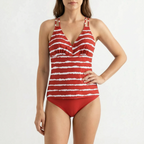 Gestreepte tankini-set
