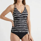 Gestreepte tankini-set