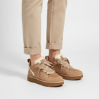 Wildleder bovenmateriaal met bontvoering