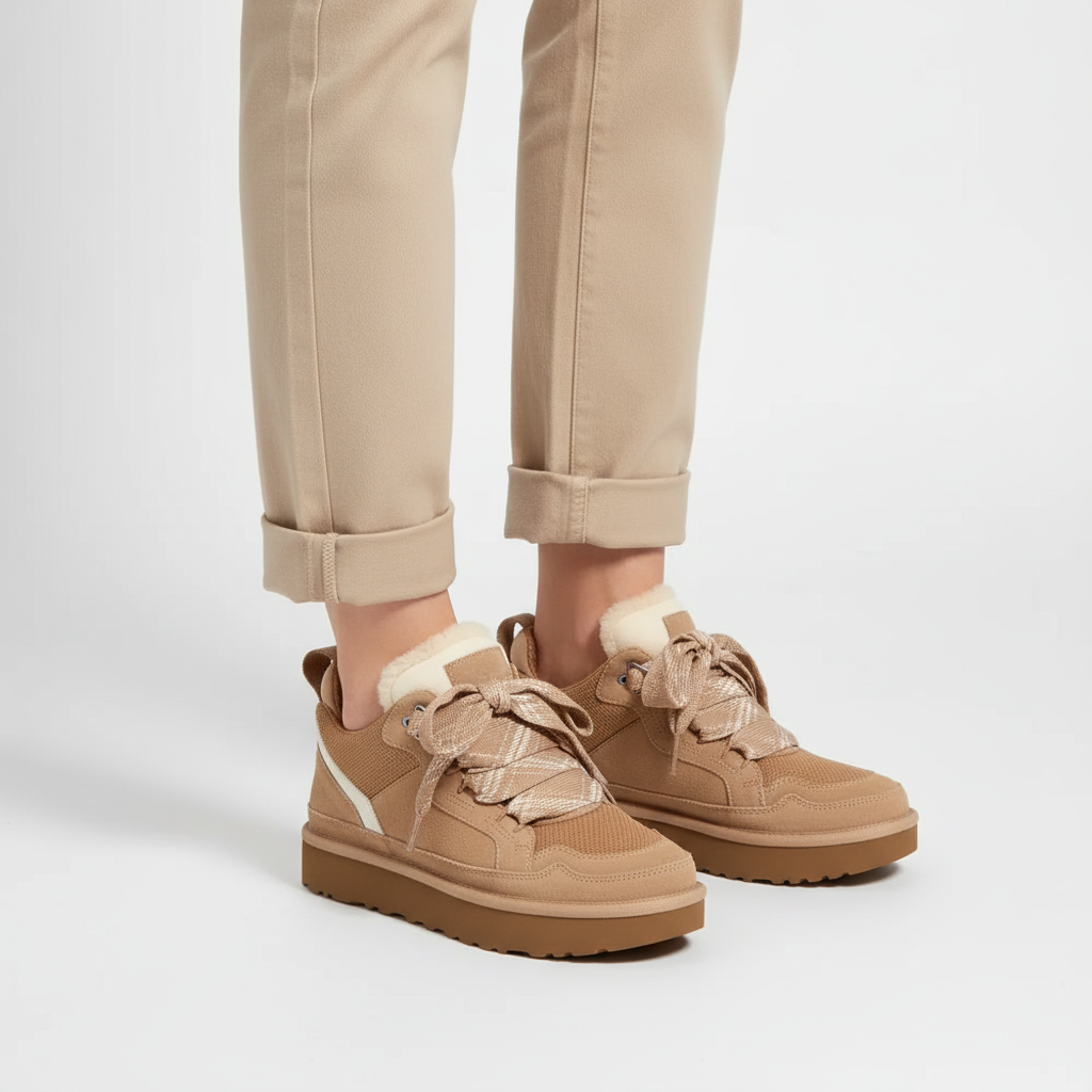 Wildleder bovenmateriaal met bontvoering