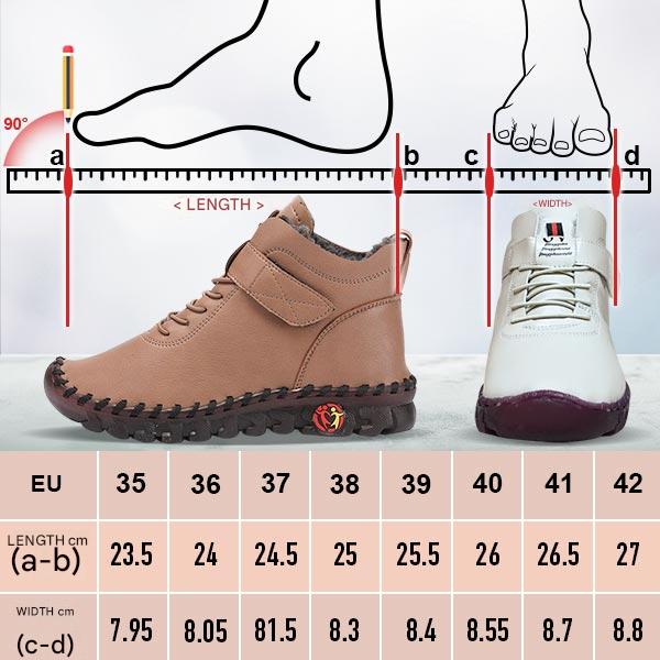 Warme hoge damesschoenen