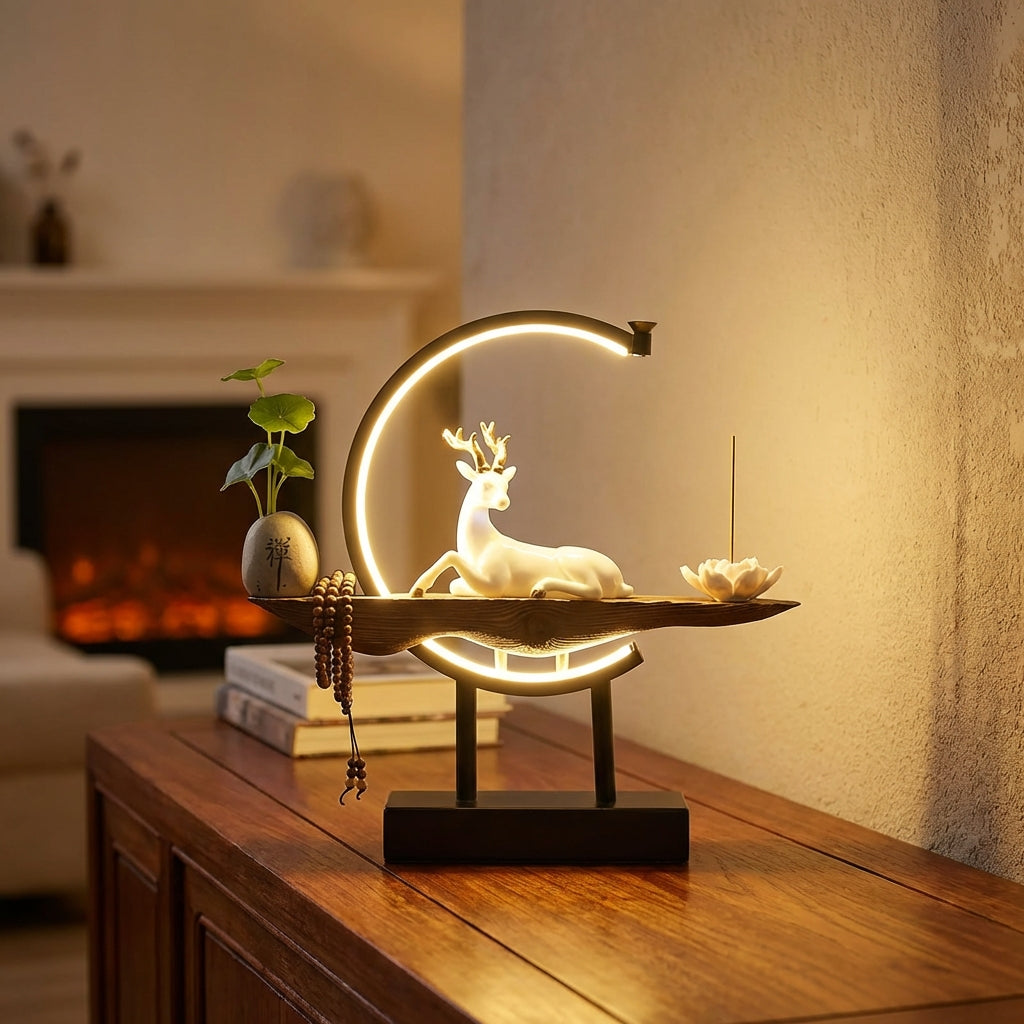 Decoratieve tafellamp-sculptuur