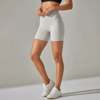 Sportshorts met hoge taille