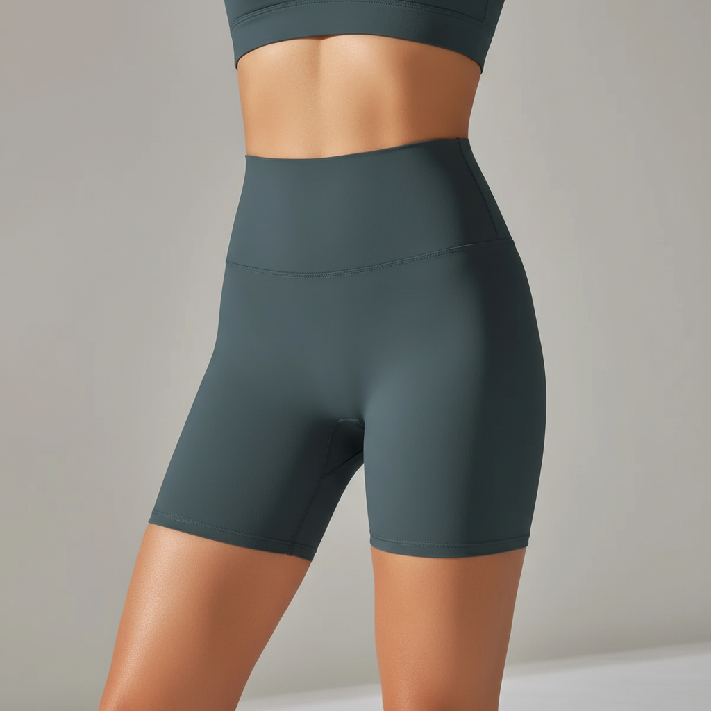 Sportshorts met hoge taille