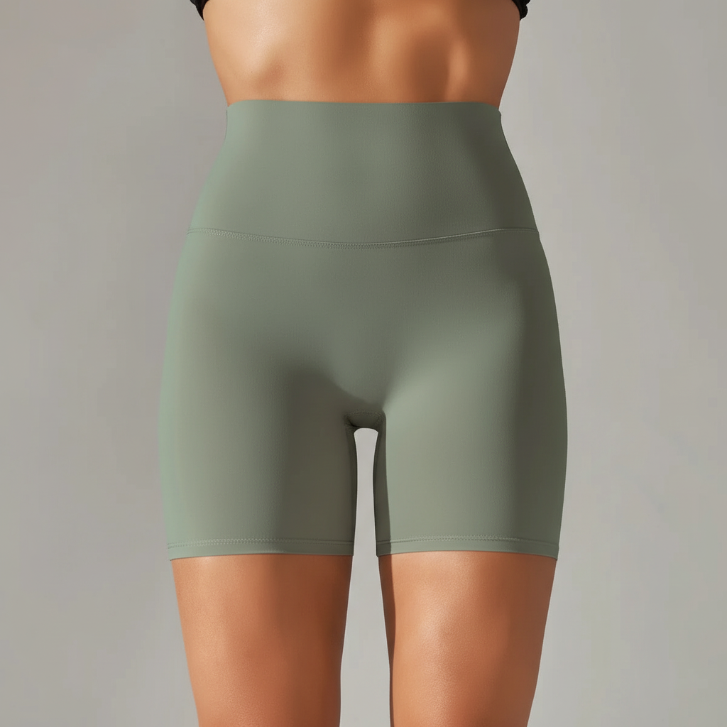 Sportshorts met hoge taille