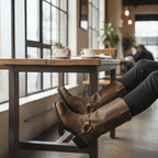 Hoge harnesslaars voor heren