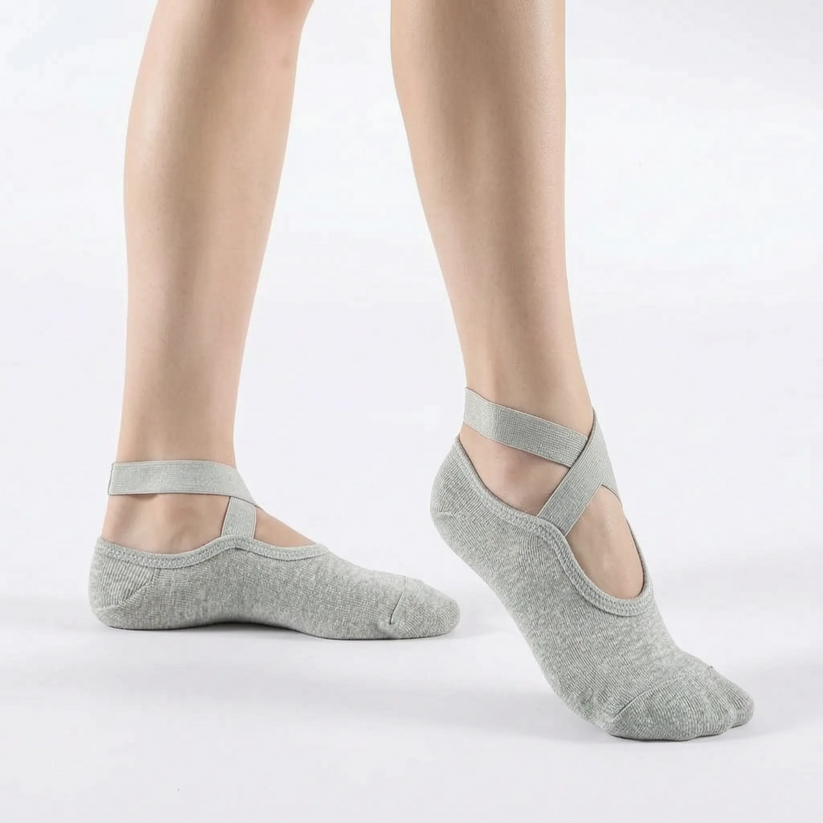Gestructureerde antislip yogasokken