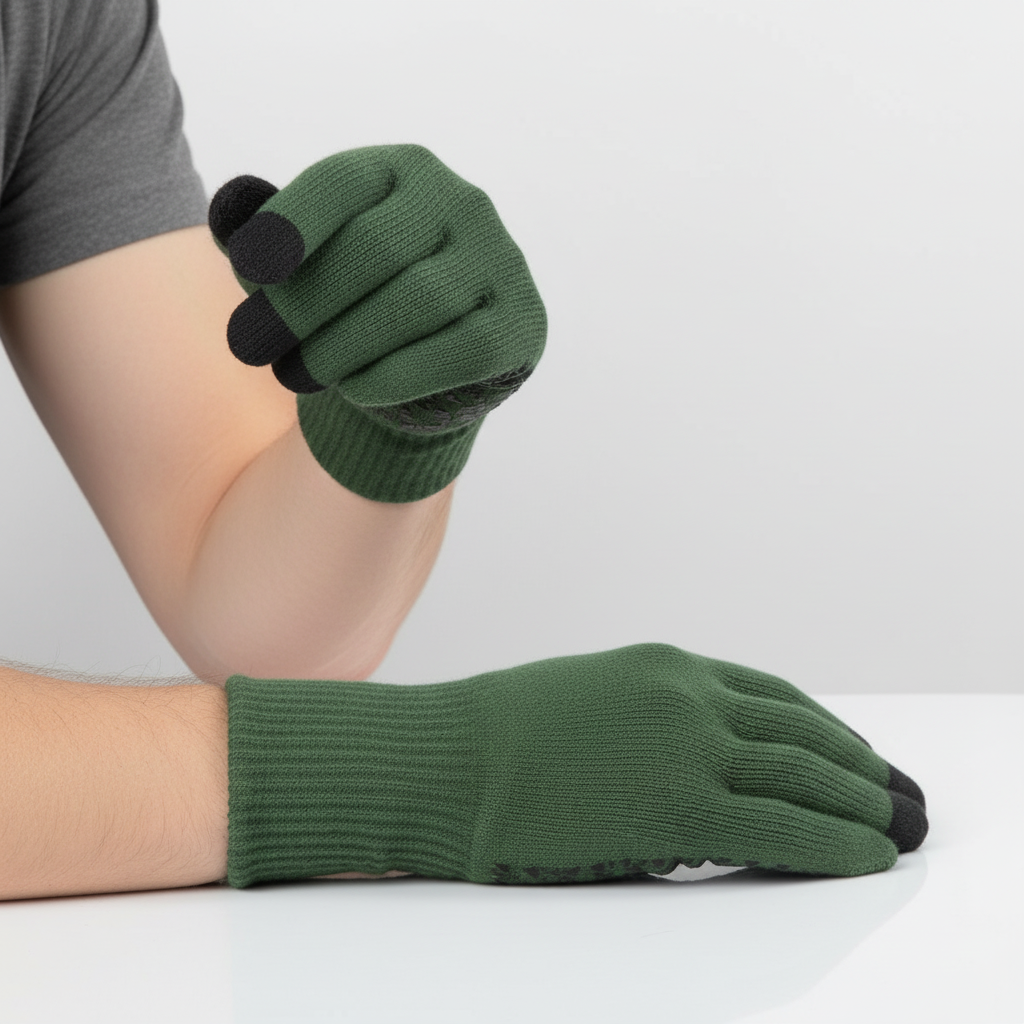 Thermisch gebreide handschoenen