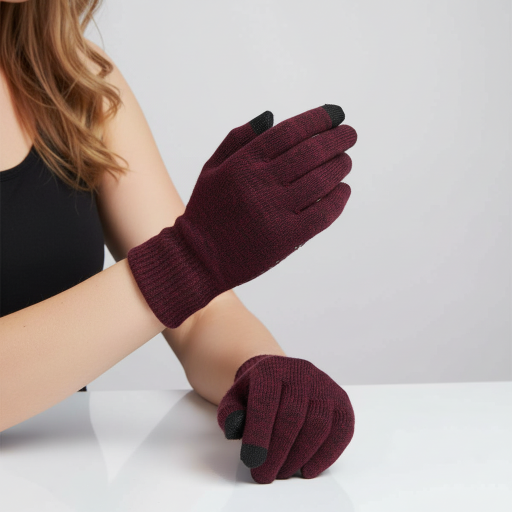 Thermisch gebreide handschoenen