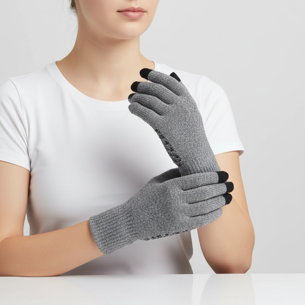 Thermisch gebreide handschoenen