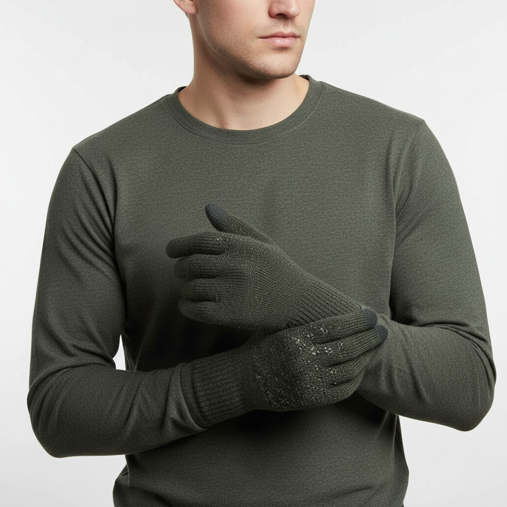 Thermisch gebreide handschoenen