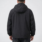 Dun windjack met capuchon