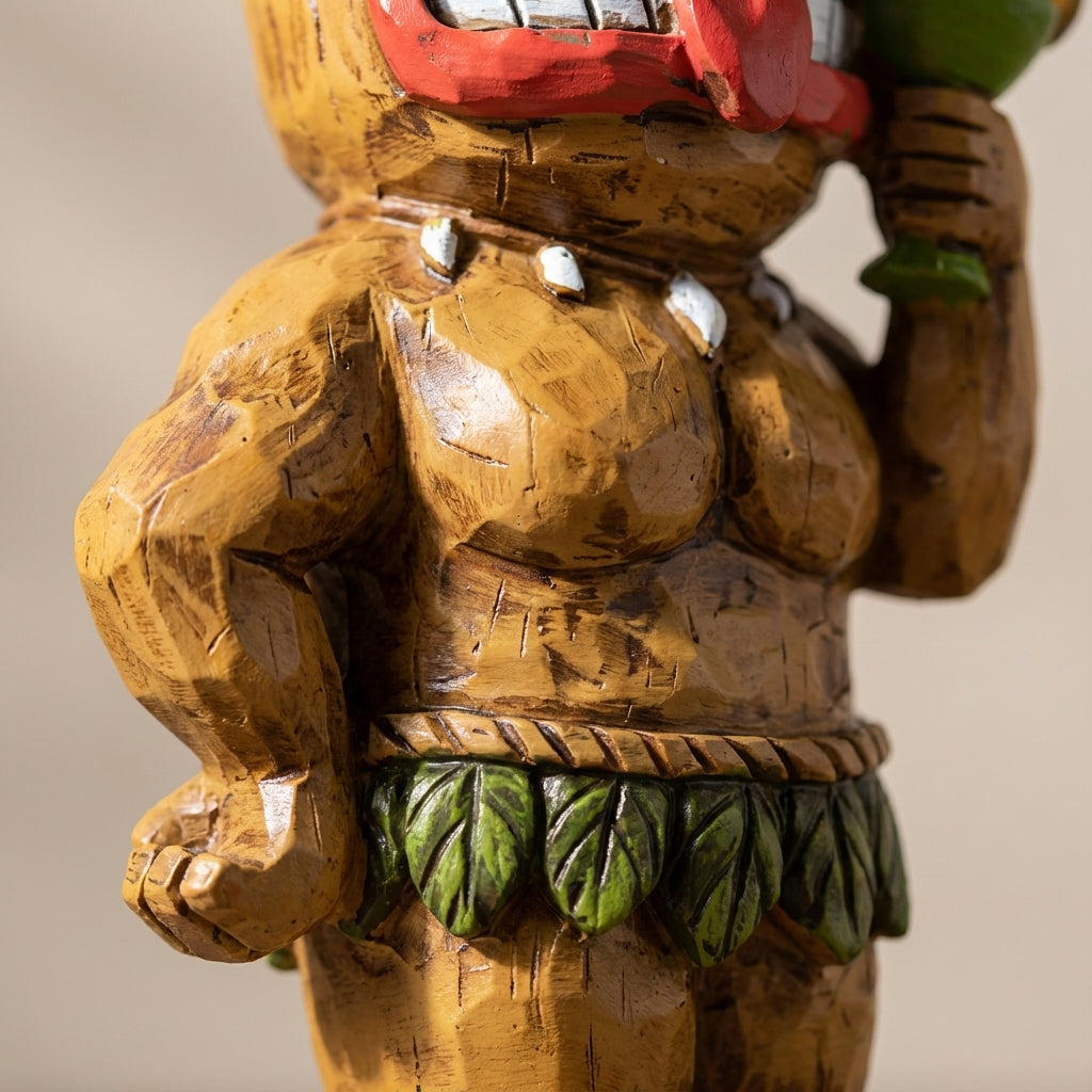 Tiki-geïnspireerde buitenspiegel