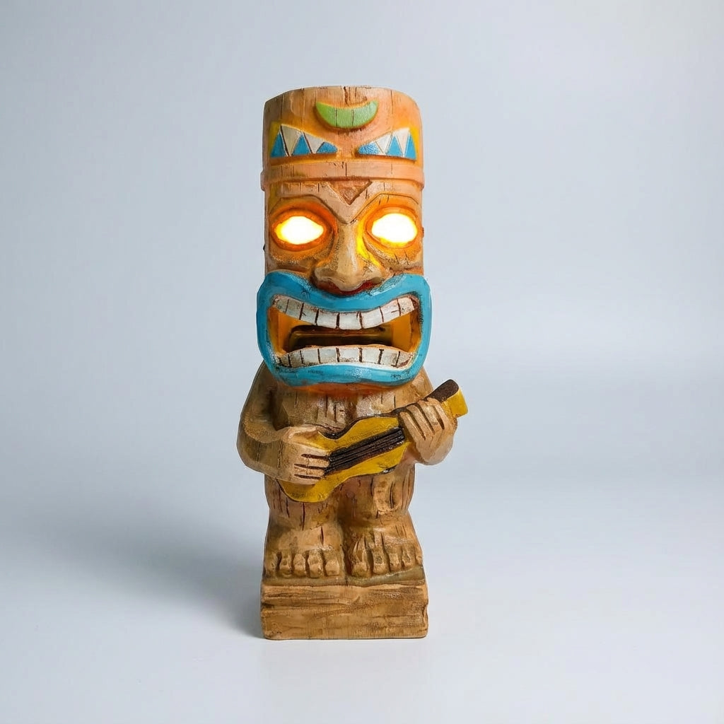 Tiki-geïnspireerde buitenspiegel
