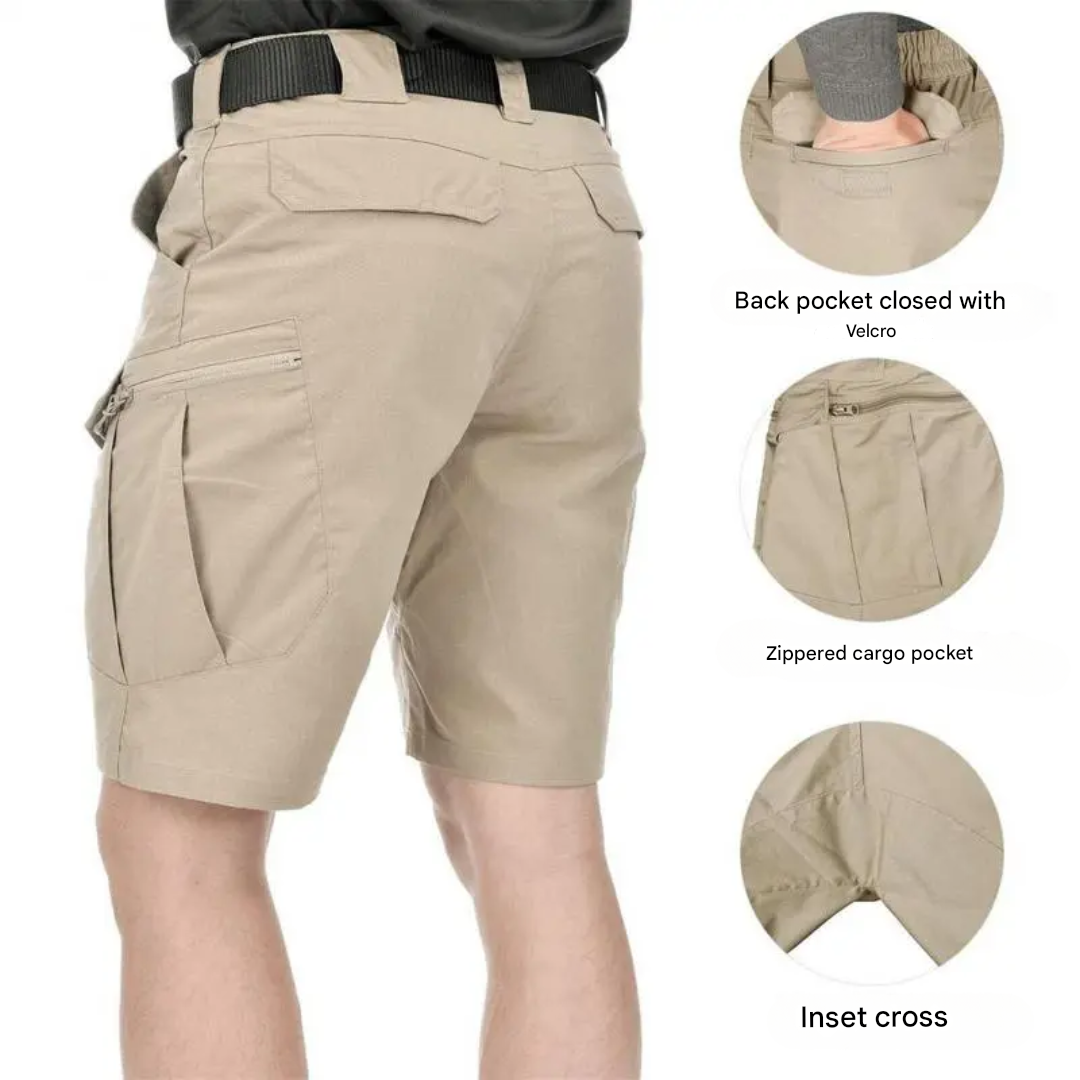 Heren outdoor shorts met 6 ritszakken