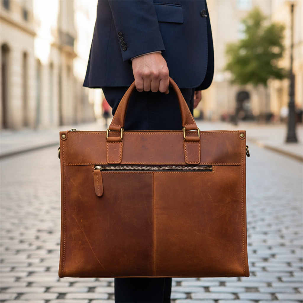 Leren laptoptas – Yara