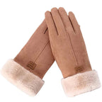 Touchscreen-compatibele winterhandschoenen met pluche rand