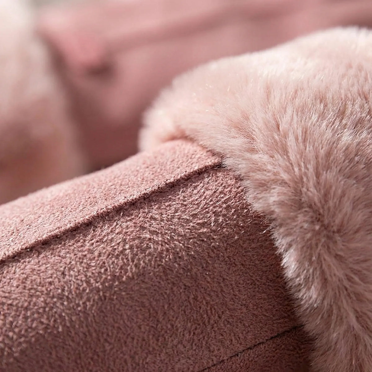 Winterhandschoenen geschikt voor touchscreens met pluchen rand