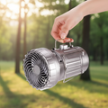 Draagbare zonneventilator met licht