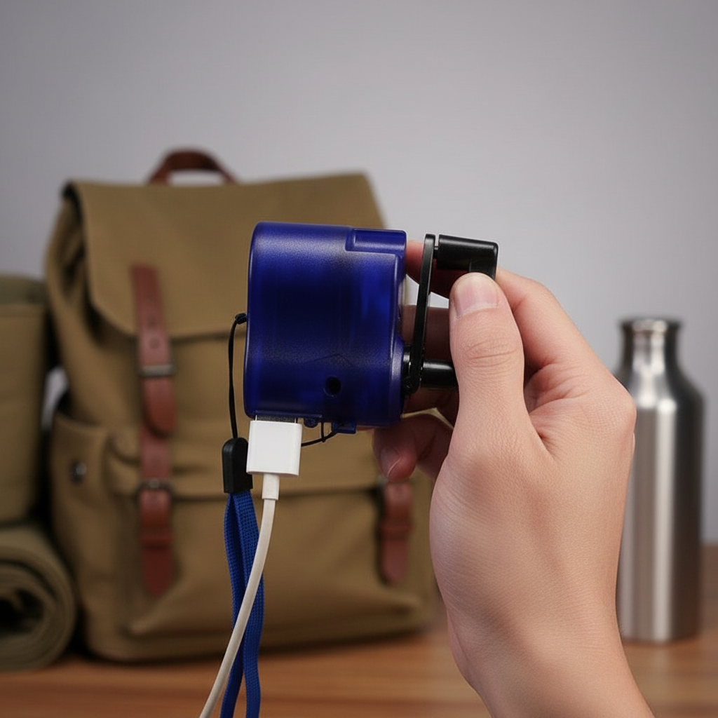 Draagbare USB handgenerator