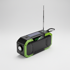 Draagbare noodradio met zonne-energie