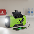 Draagbare noodradio met zaklamp