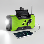 Draagbare noodradio met zaklamp