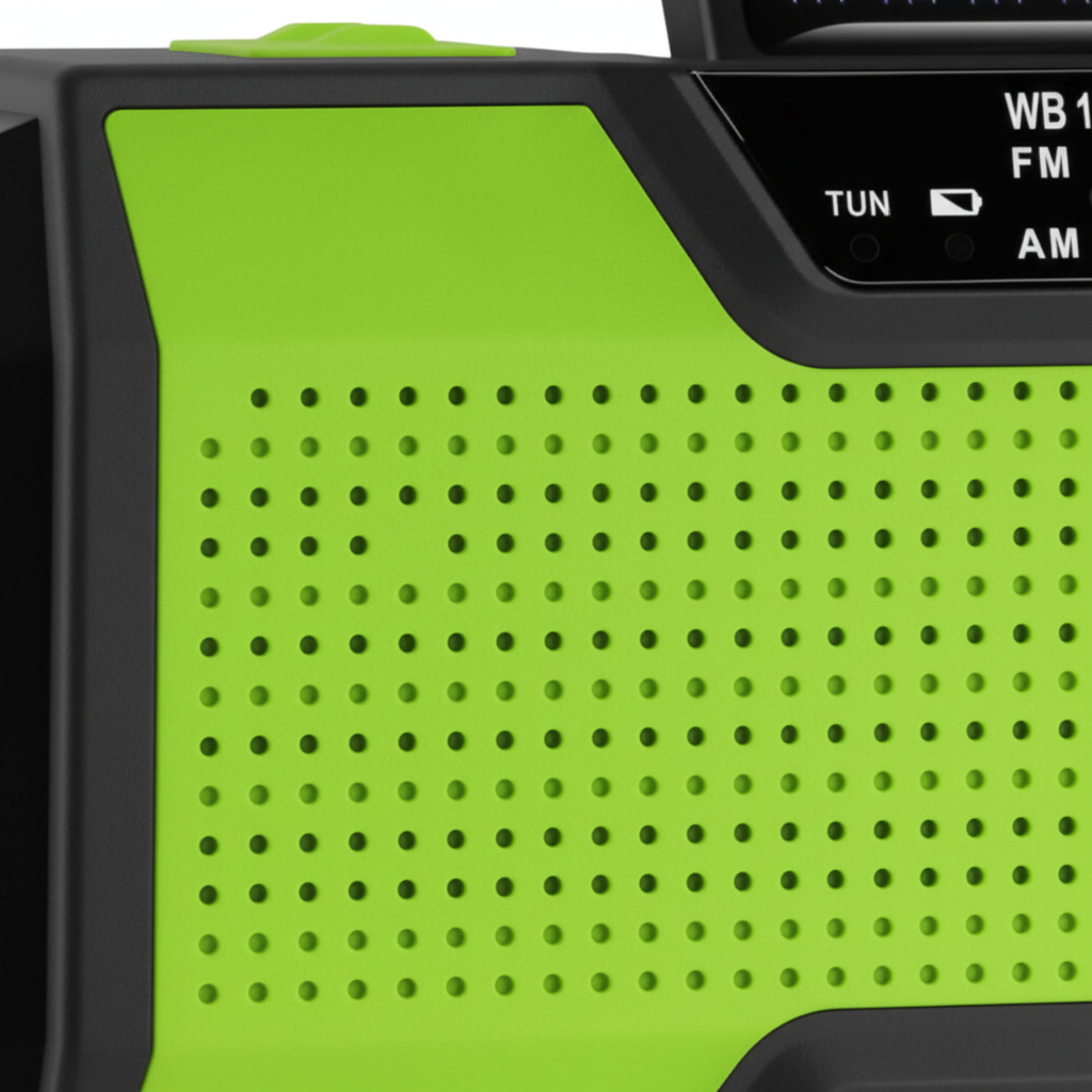 Draagbare noodradio met zaklamp