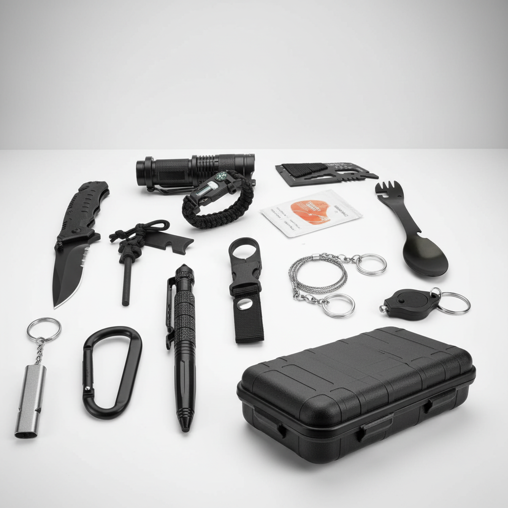 Draagbare outdoor gereedschapsset