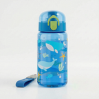 Transparante kinderdrinkfles met print