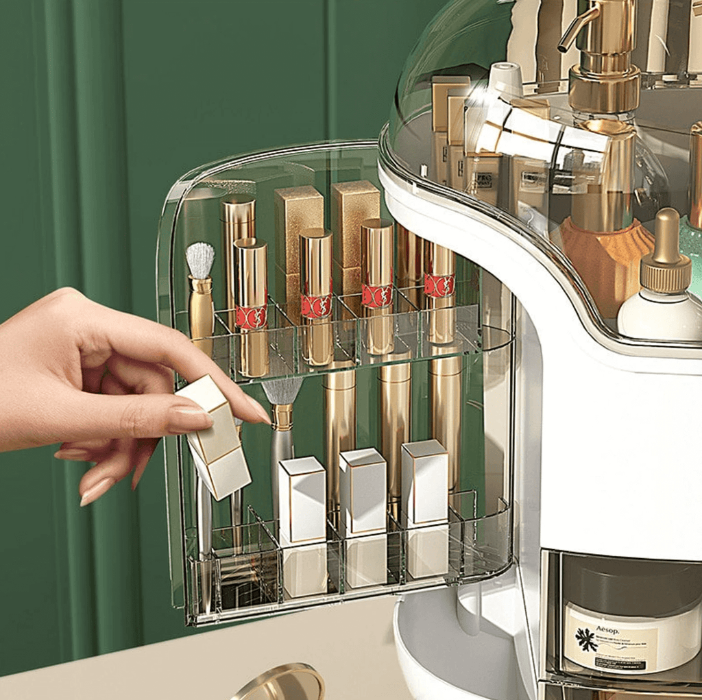 Transparante cosmetica organizer