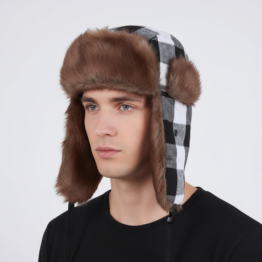 Trapperstijl met oorkleppen