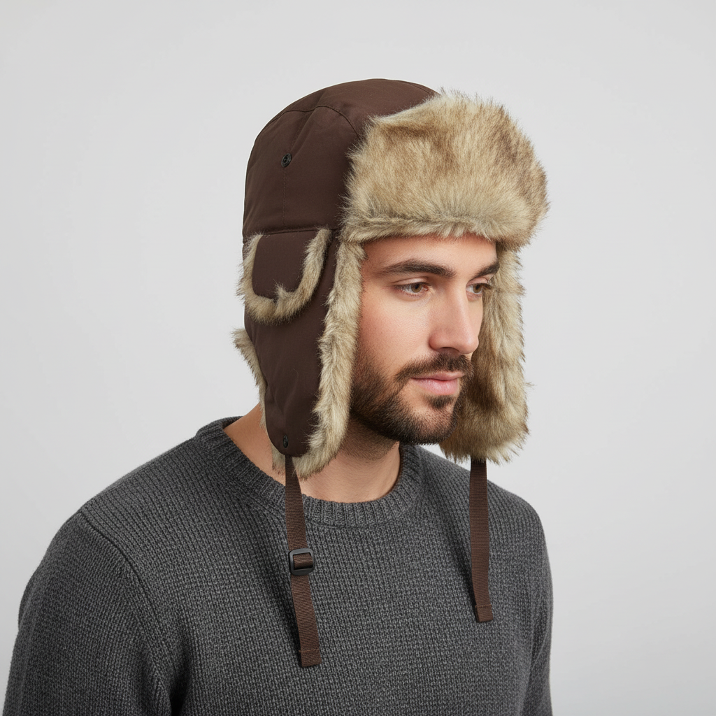 Trapperstijl met oorkleppen