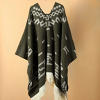Warme poncho voor heren