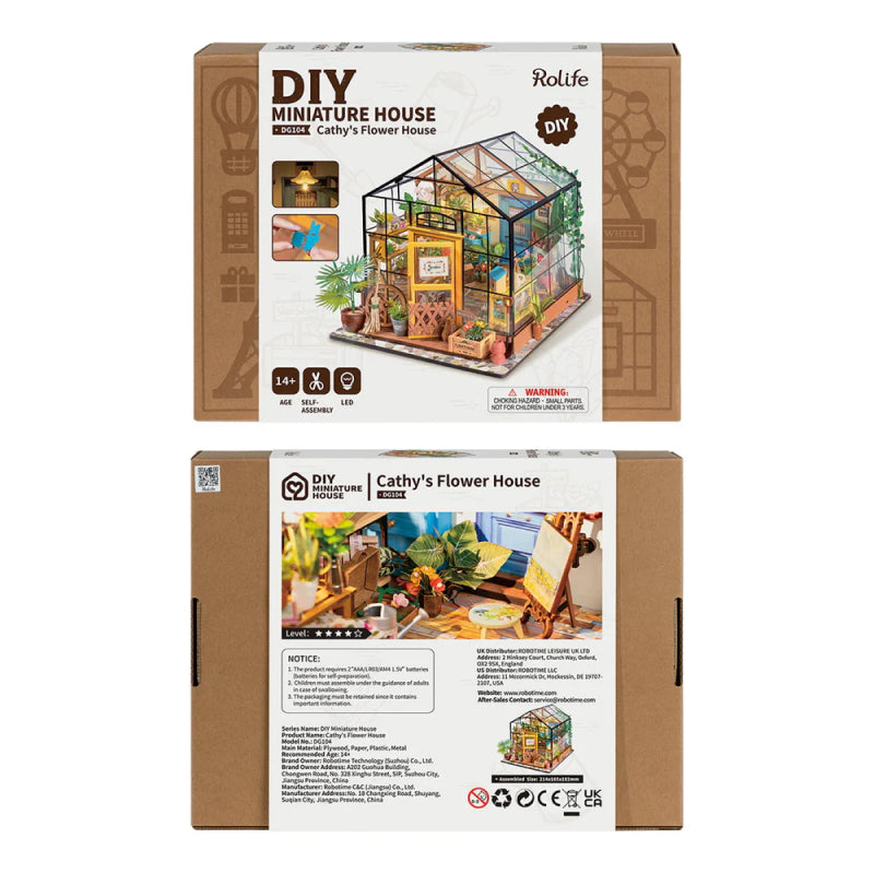 Miniatuur DIY tuinhuis bouwpakket