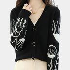 Warme V-hals cardigan voor dames